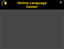 Tablet Screenshot of onlinelanguagecenter.com